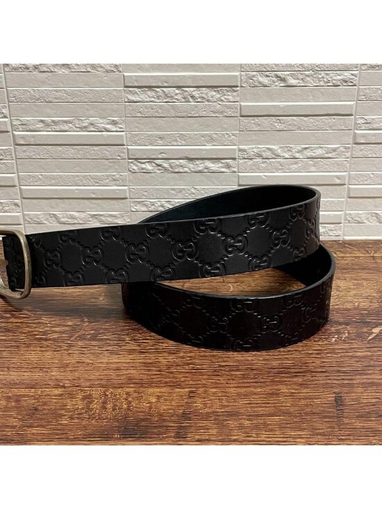 Gucci Marais the GG Interlocking Belt Silver Black main image 4